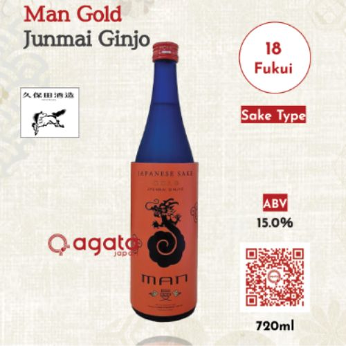 Rượu Sake Nhật Bản Man Gold Junmai Ginjo 720ml