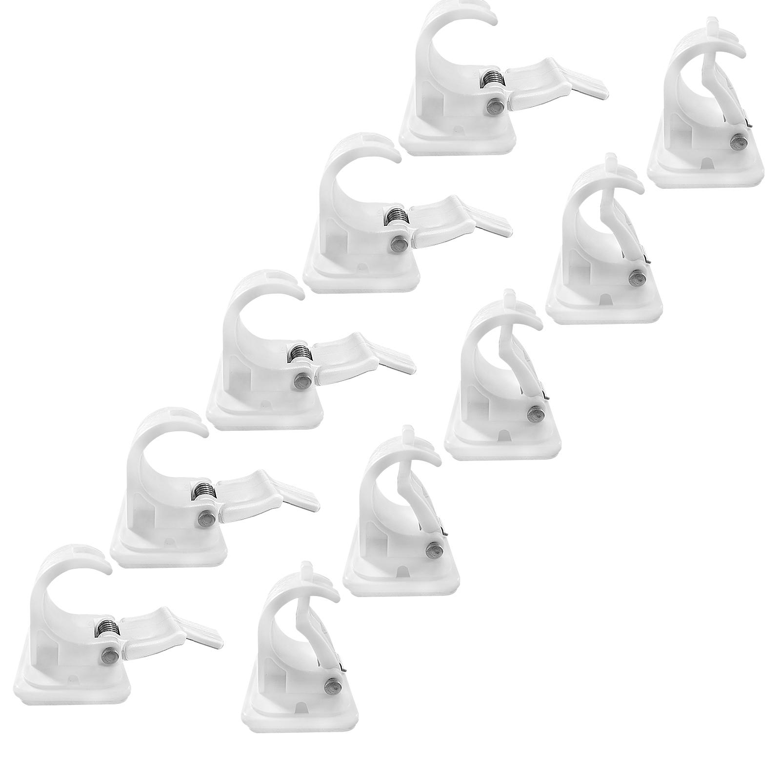 Set 10 Kẹp Khóa Treo Cần Câu Lên Tường Tiết Kiệm Không Gian Không Cần Khoan