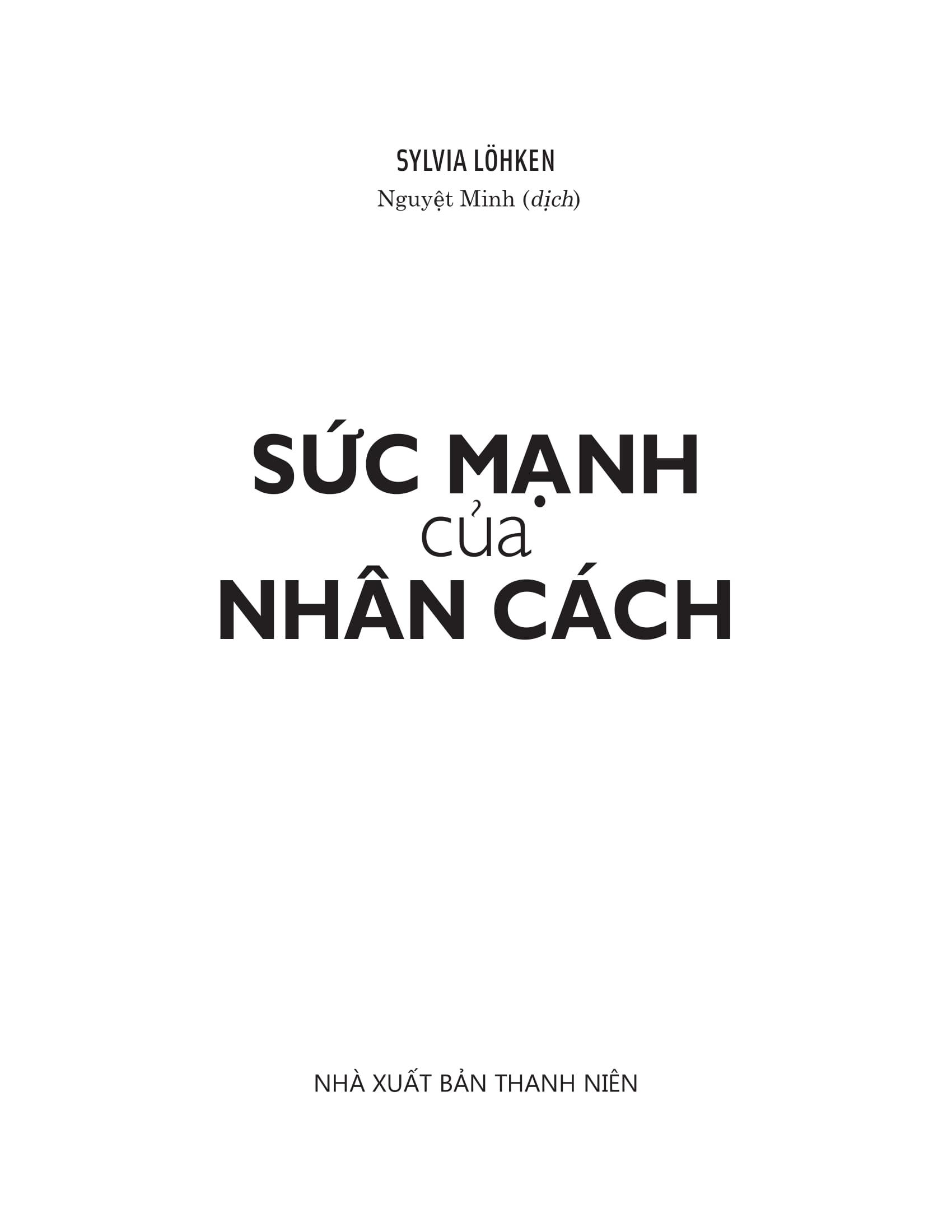 Sức Mạnh Của Nhân Cách