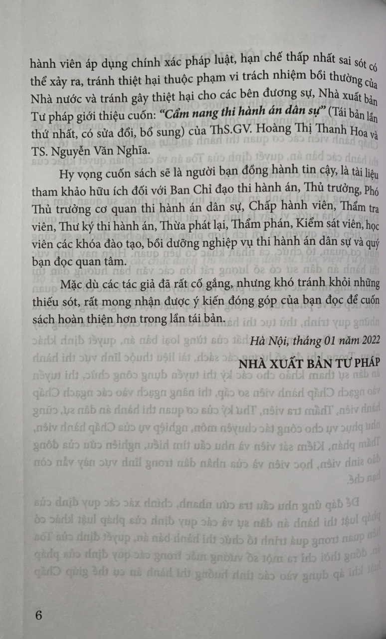 Cẩm nang thi hành án dân sự