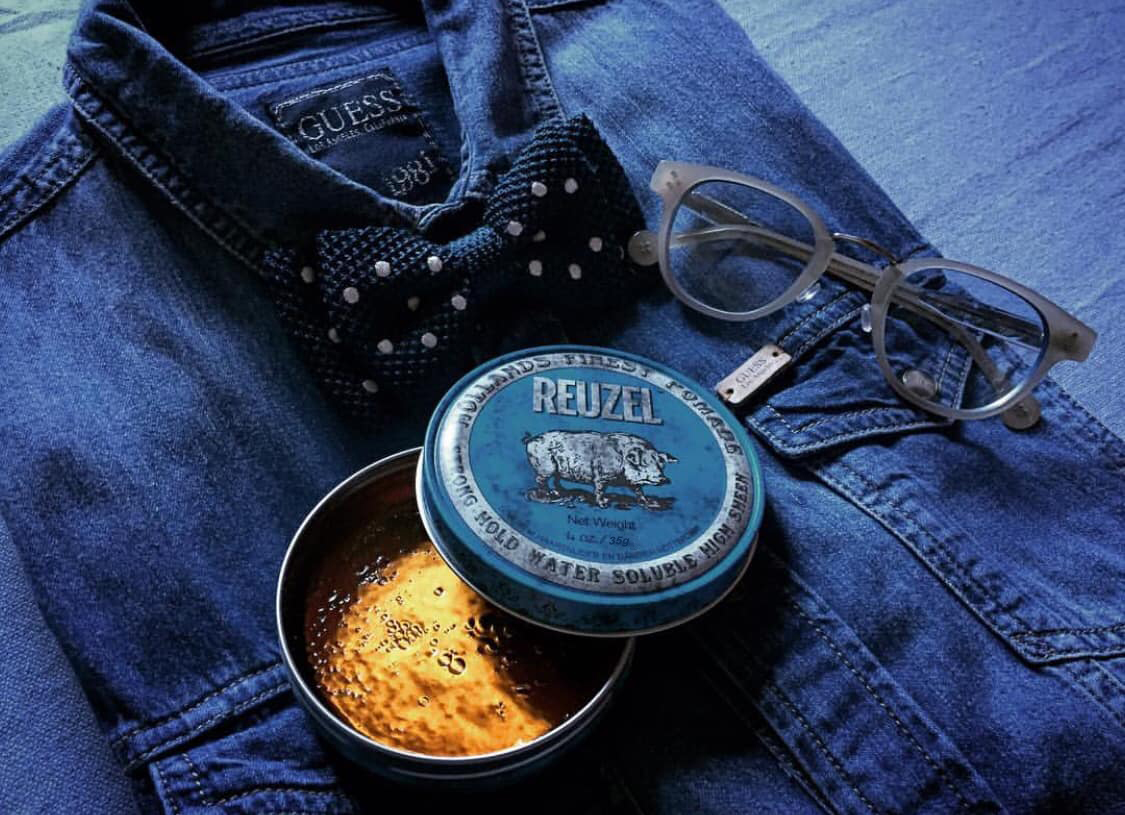 Sáp vuốt tóc Reuzel Blue Pomade Travel Size 35g - Hàng chính hãng