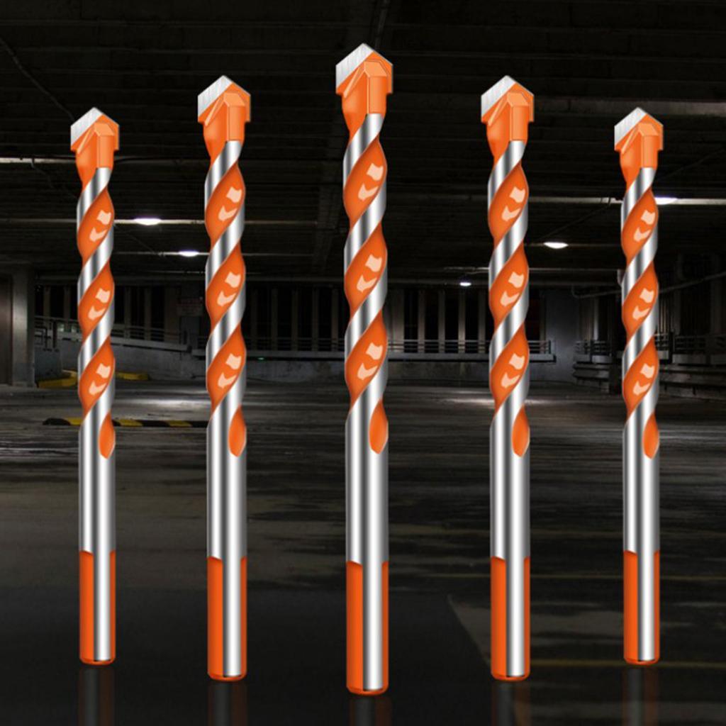 10 Pack HSS Triangle Twist Drill Bit, Straight Shank Spiral Drill Bit for Ceramic Tile, Glass, Concrete, Marble, 4 Size to Choose