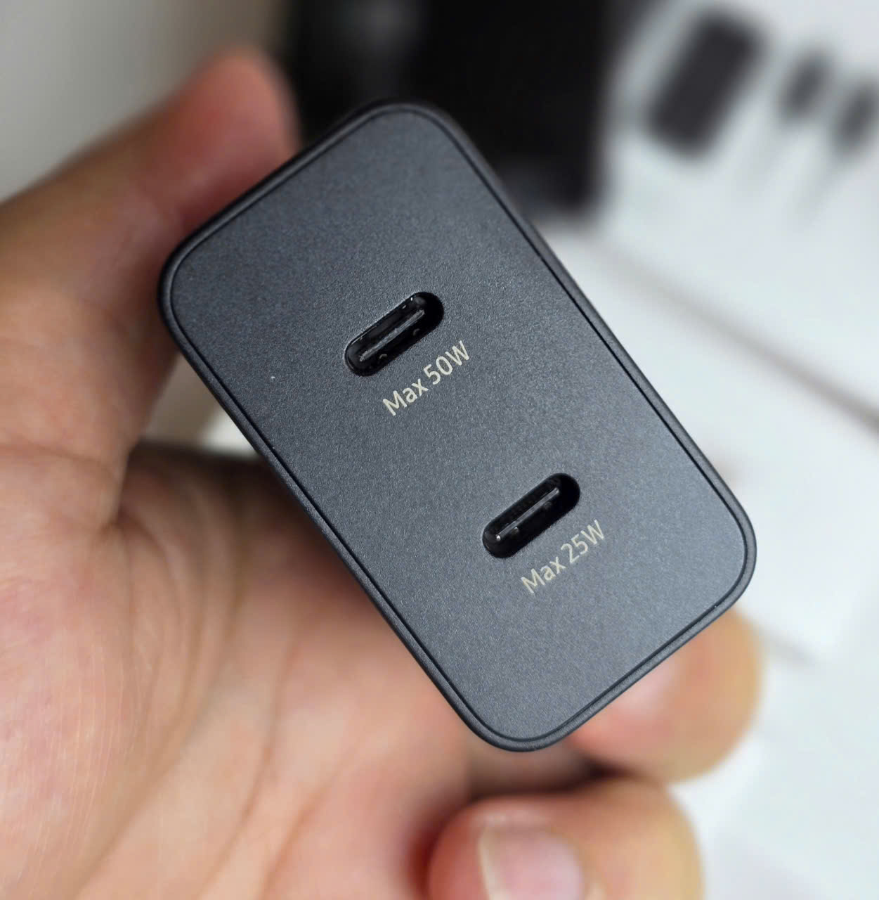 Bộ sạc nhanh Samsung 2 Cổng (50W + 25W) Kèm Cáp 5A 1M8 Hàng chính hãng
