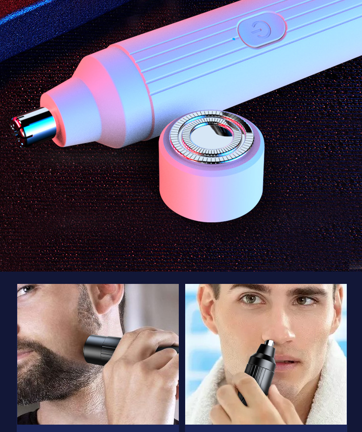 Máy cạo râu kèm đầu tỉa lông mũi đa năng dễ sử dụng