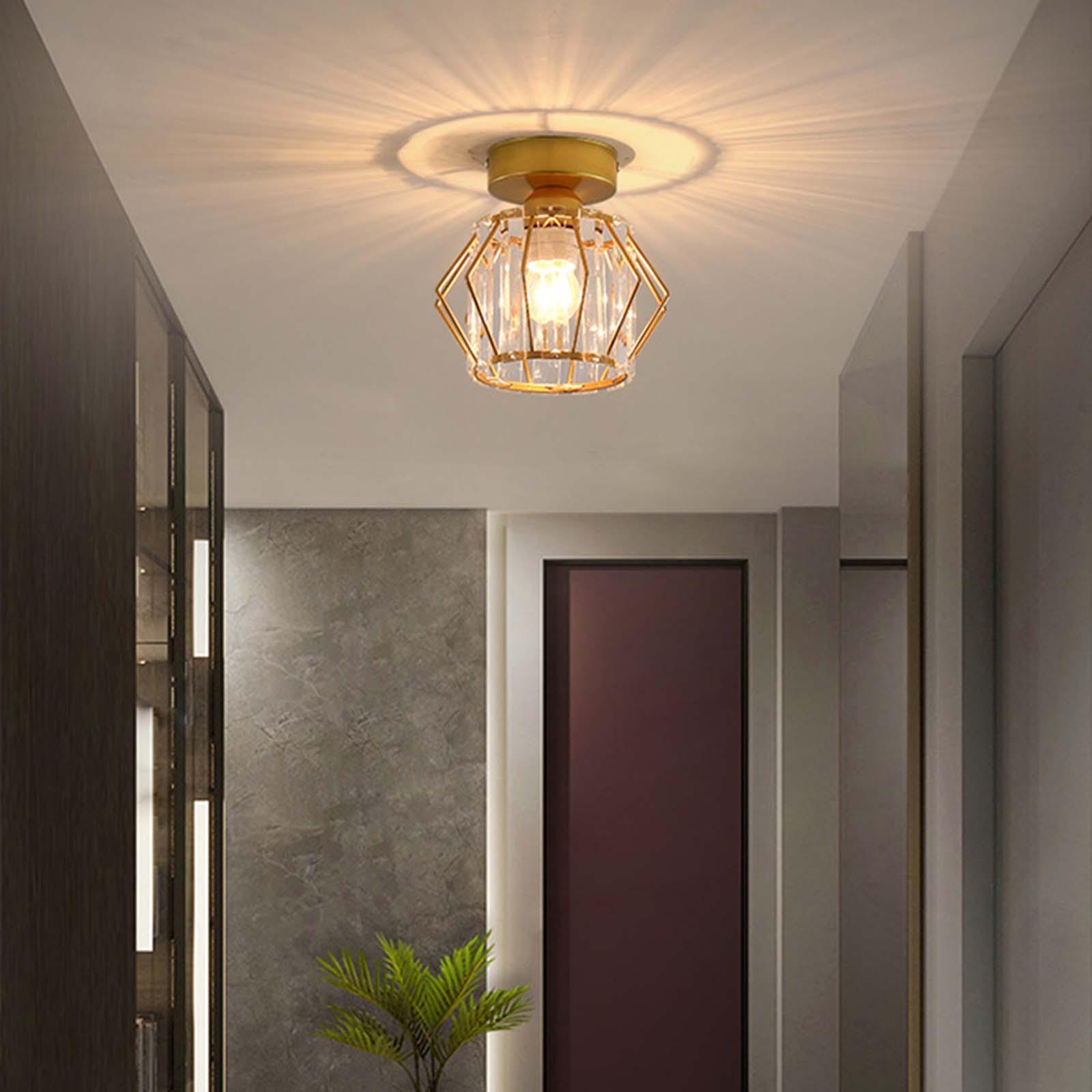 Modern Ceiling Lights Living Room Hallway Lighting E27 Base Front Porch Home Deocoration Ceiling Lamp Glass Minimalist Light Fixture