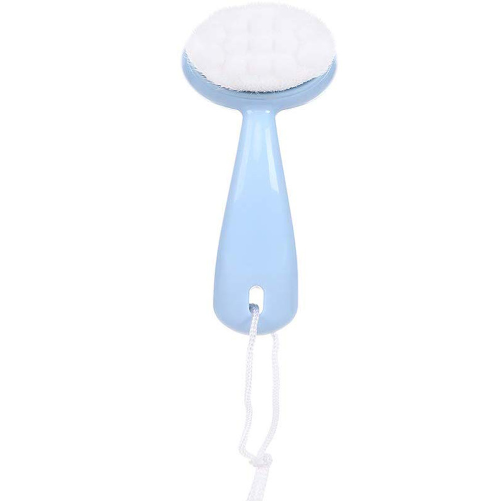 Cọ rửa mặt Nhật Bản tay cầm cong MINISO FACIAL CLEANSING BRUSH với đầu cọ chứa hơn 400.000 vi sợi giúp làm sạch da mặt đến tận lỗ chân lông - MNS066