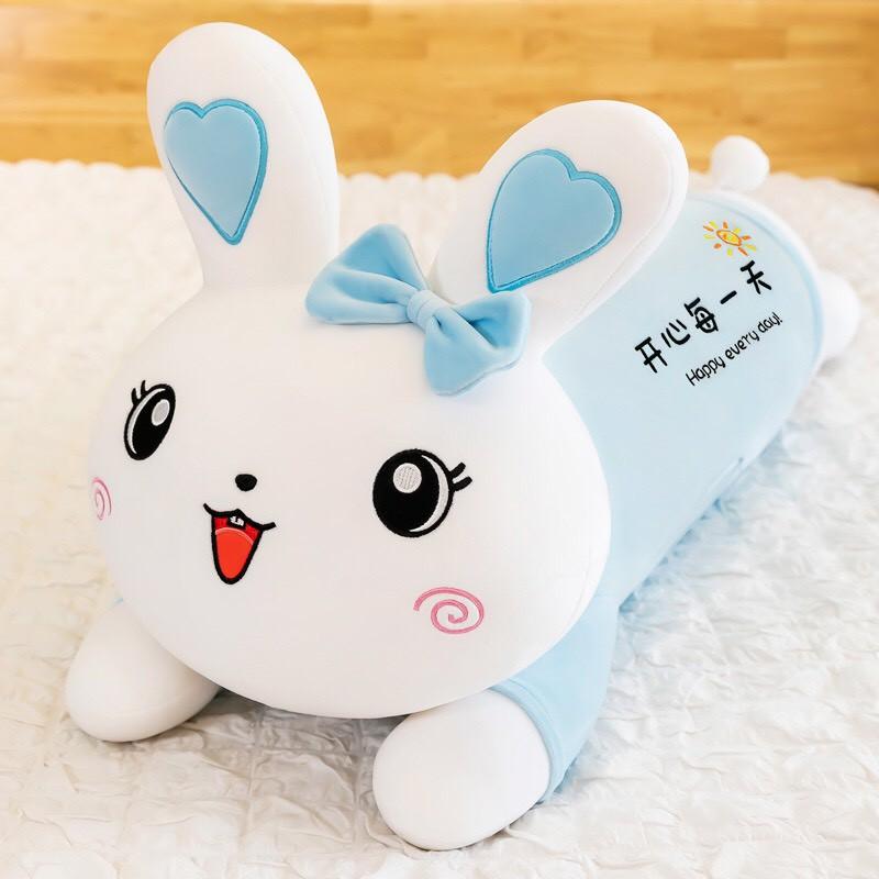 Gấu Bông Thỏ Nằm Đầu Nơ Siêu Cưng - Hàng Nhập Giá Tốt Size 1m3