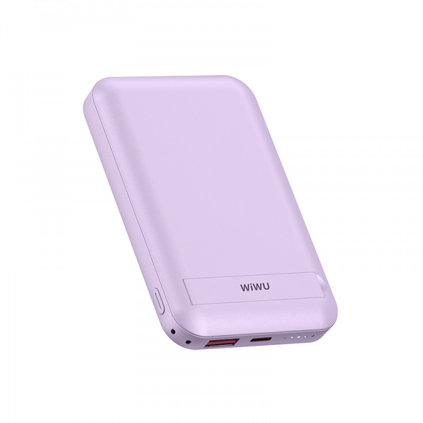 Pin sạc dự phòng không dây hỗ trợ Magnetic từ tính sạc nhanh 22.5W dung lượng 10.000 mAh trang bị cổng PD Type C hiệu WIWU Snap Cube - Thiết kế nhỏ gọn, trang bị giá đỡ, nhiều màu sắc đa dạng - Hàng nhập khẩu