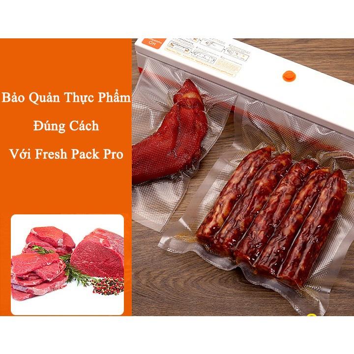 Máy Hút Chân Không Không Kén Bao Và Hàn Miệng Túi 2In 1 Fresh Pack Pro, Tặng Kèm Túi Hút Chân Không