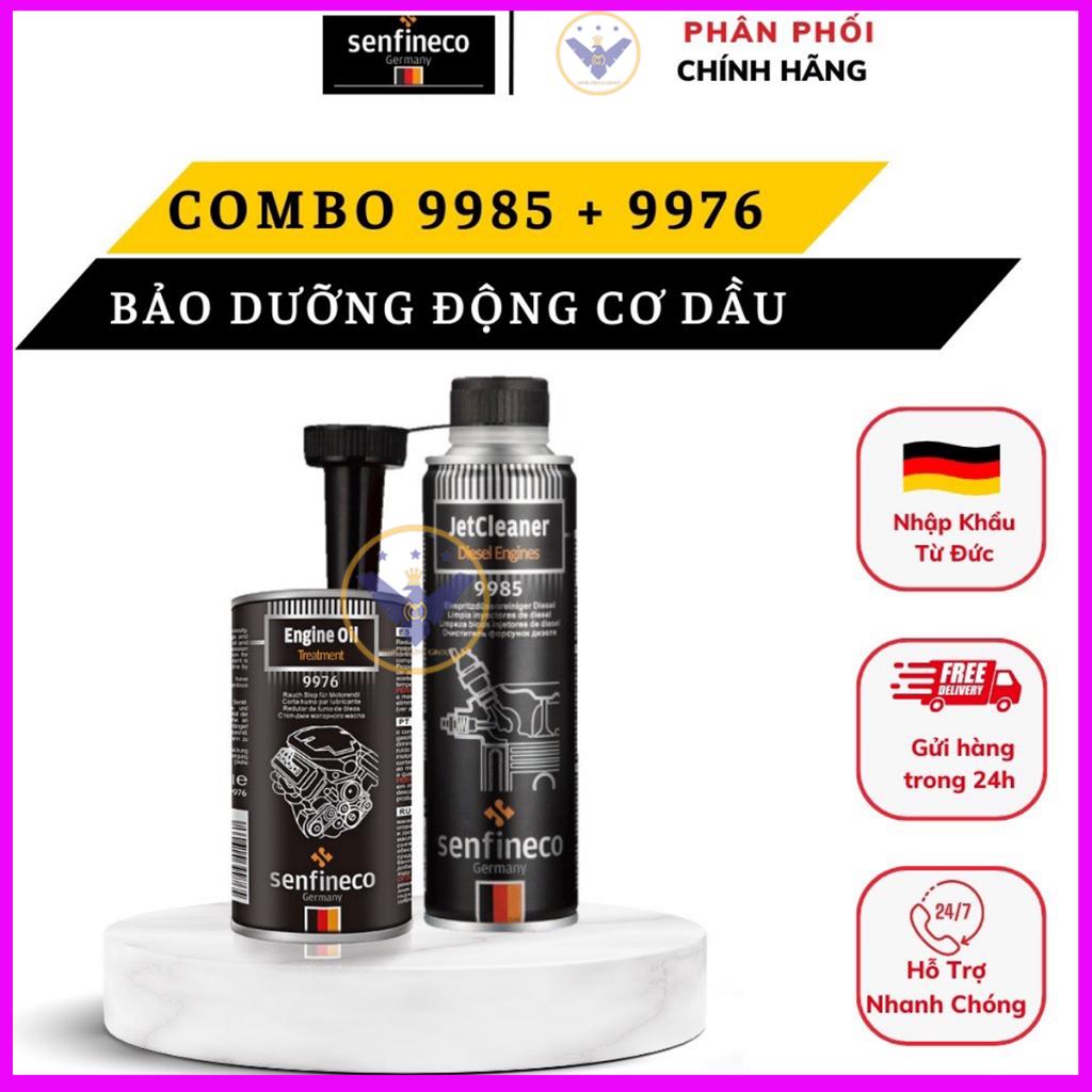 Combo Vệ Sinh Kim Phun &amp; Súc Béc Dầu Senfineco 9985 + 9976 - Made in Germany