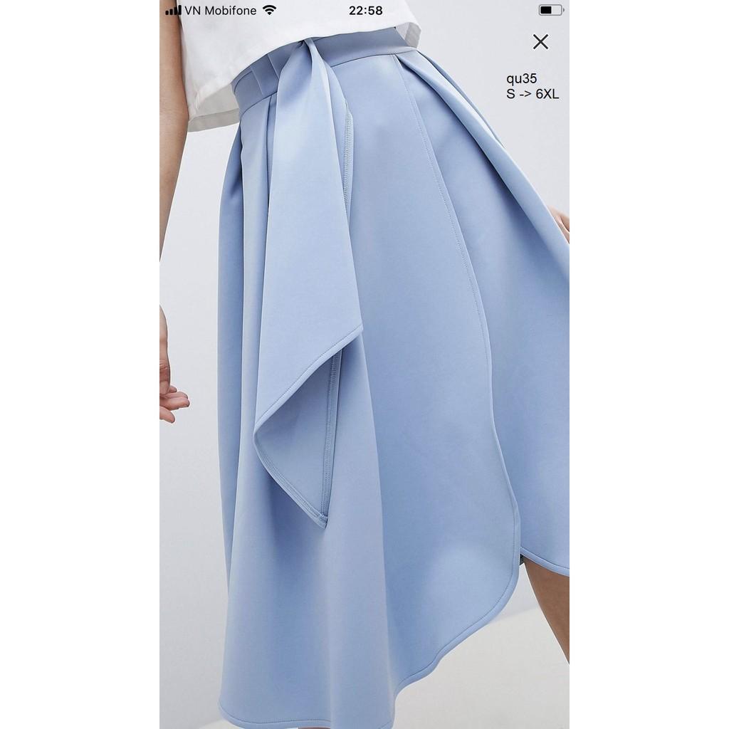 SKIRT124 CHÂN VÁY XÒE ĐƠN SẮC