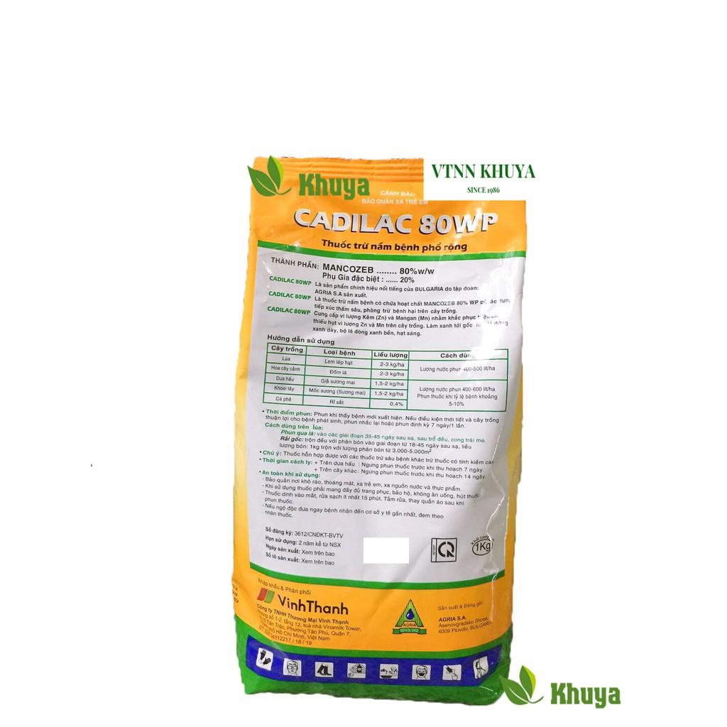 Trừ Nấm Bệnh CADILAC 80WP 1kg Ấn Độ gốc MANCOZEB
