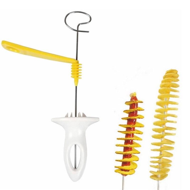 1Set Spiral Potato Cutter Cucumber Slicer Kitchen Accessories Vegetable Spiralizer Spiral Potato Cutter Slicer Kitchen Gadgets