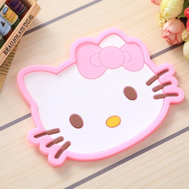 Cartoon Heat-resistant Tableware Pot Mat Coaster Silicone Mat Coaster Non-slip Pot Holder Table Placemat Kitchen Accessories