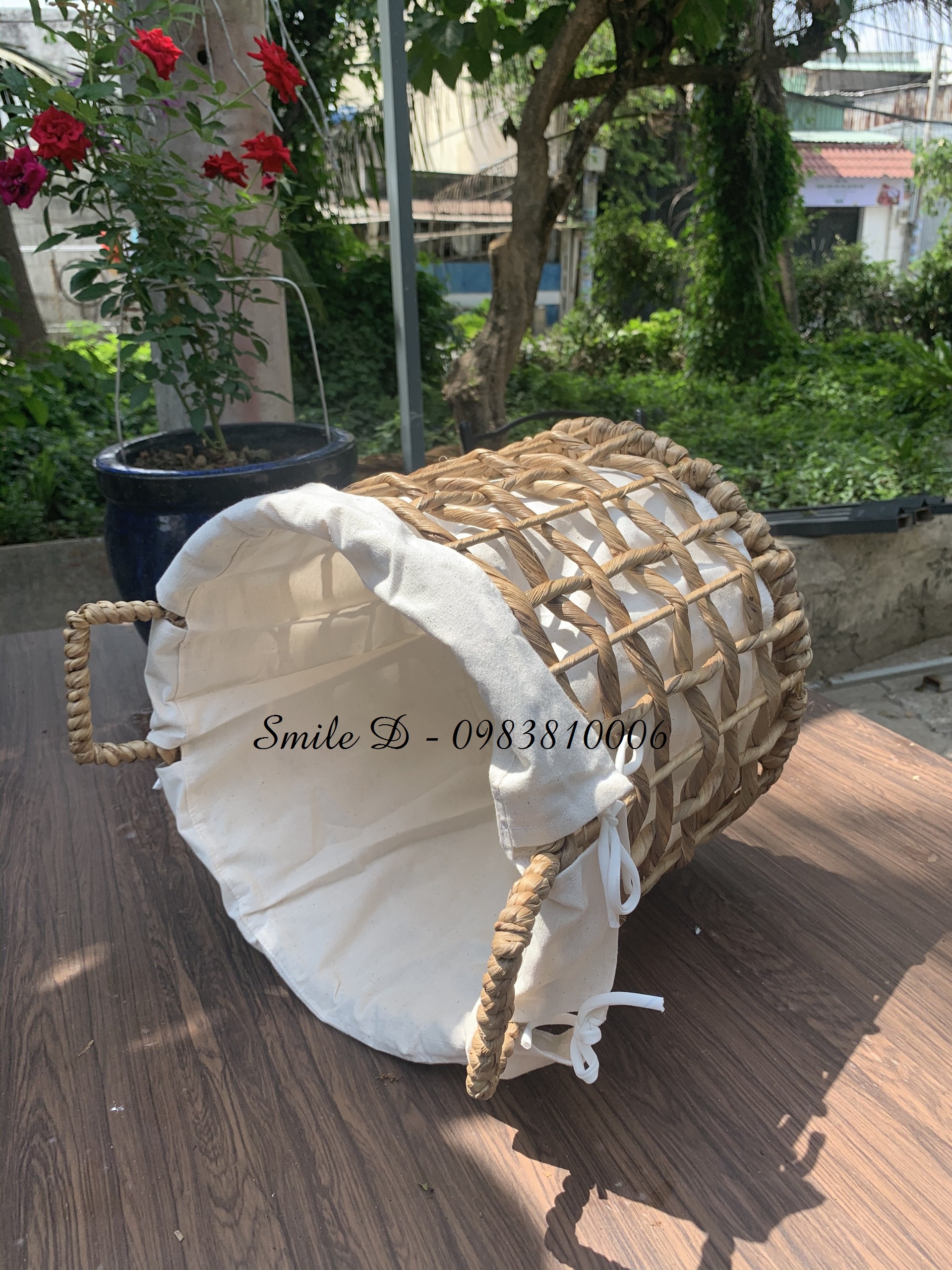 Sọt lục bình đựng đồ đa năng Smile Decor đan hở
