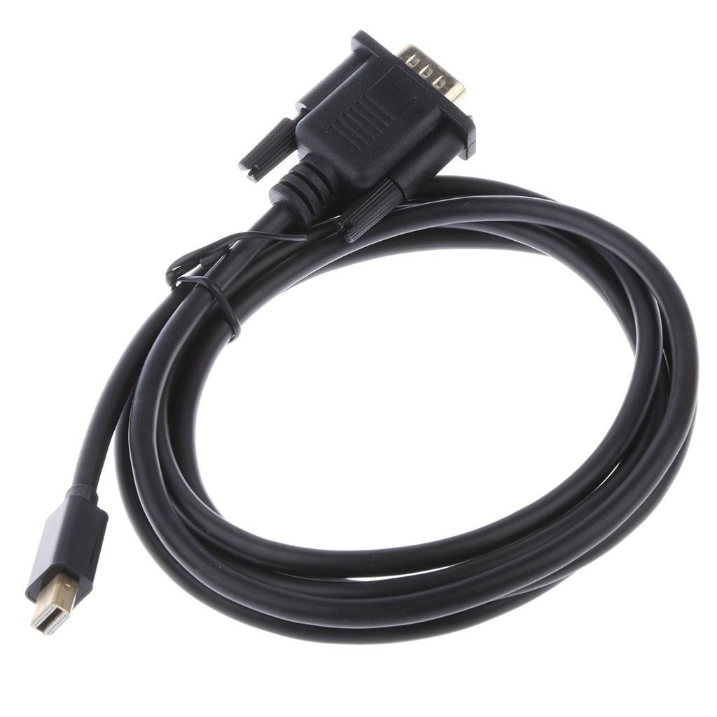 Mini  DP to VGA Cable Gold-plated Connector for Surface Pro 6FT