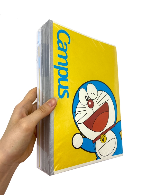 Vở Campus Doraemon Smile Kẻ Ngang 200 Trang B5S NB-BSDSM200 - Màu Vàng