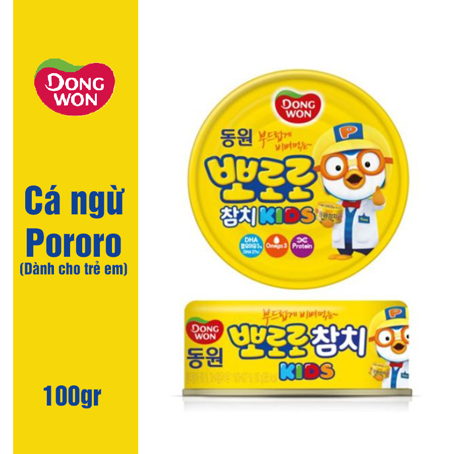 Cá ngừ hộp Dongwon Pororo dành cho trẻ em (100g)