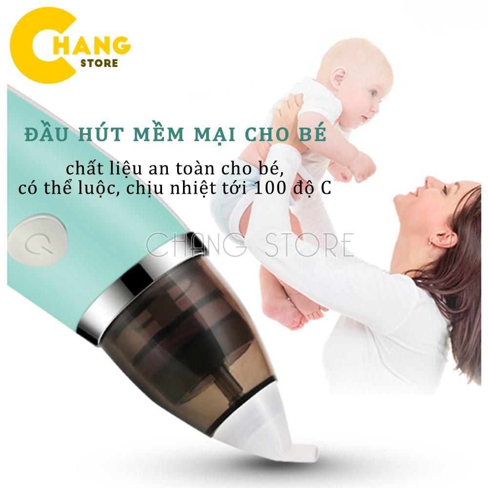 Máy Hút Mũi Đầu Mềm Cầm Tay Thông Minh Pin Sạc Cho Bé .
