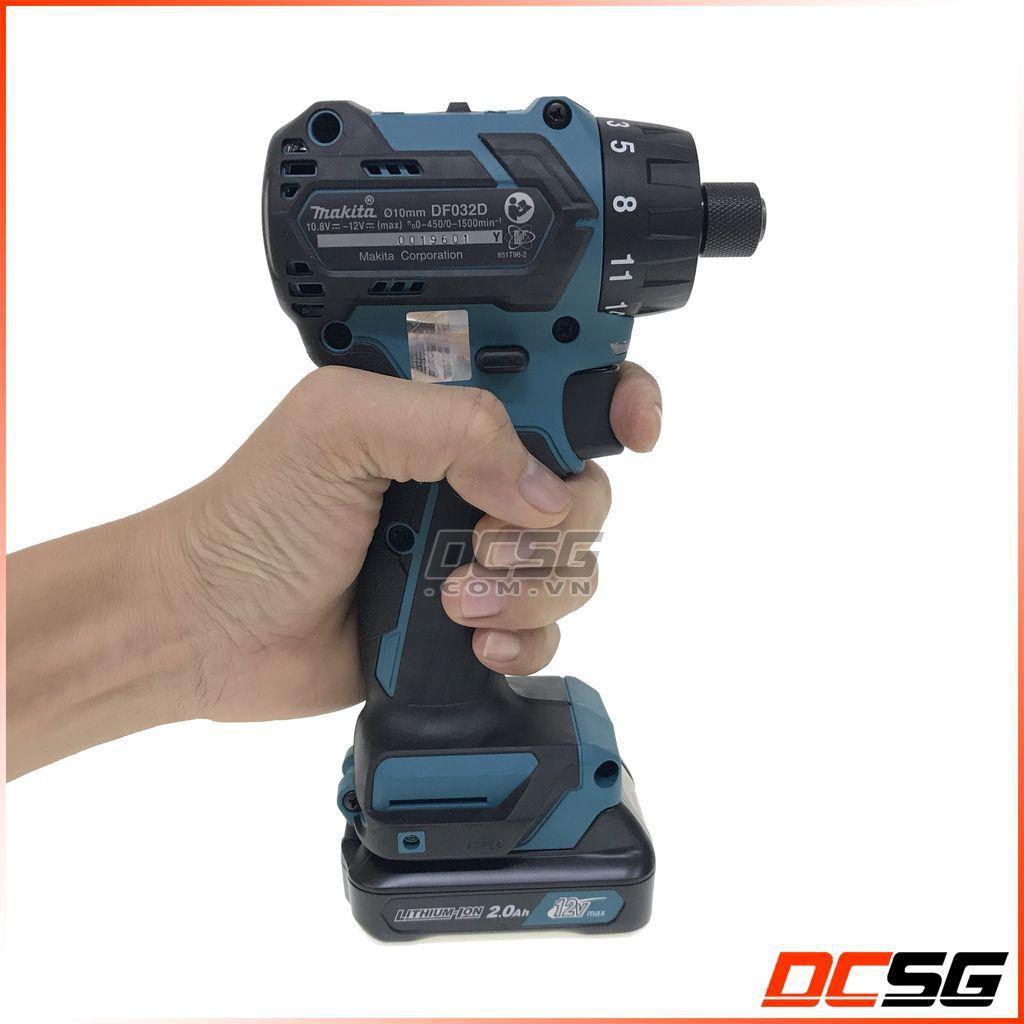 Máy khoan, vặn vít 10/28mm dùng pin 12Vmax Makita DF032DSAE