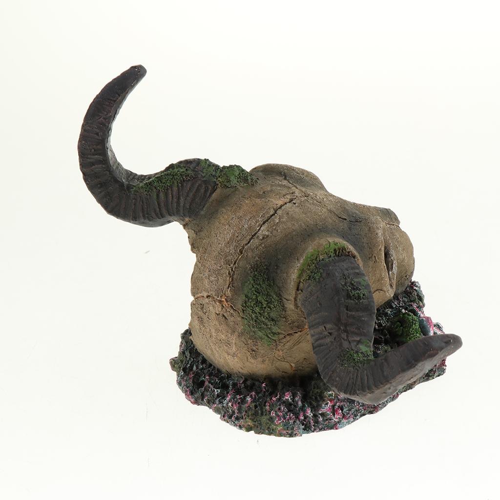 Mini Reptile Hiding Cave Landscape Ornament Reptile Water Container Shape 1