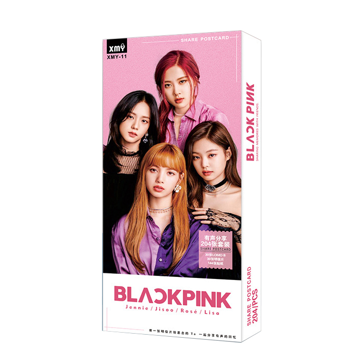 Postcard BLACK PINK 204pcs mới