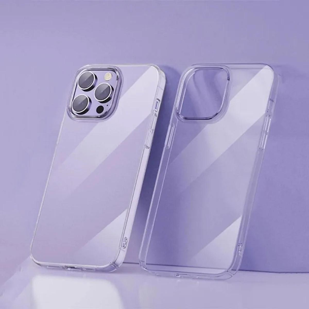Ốp lưng siêu mỏng 0.3mm chống ố cho iPhone 15 Pro Max / 15 Pro / 15 Plus / 15 hiệu Memumi Crystal thiết kế ôm sát máy, chống sốc , chống trầy xước - Hàng nhập khẩu
