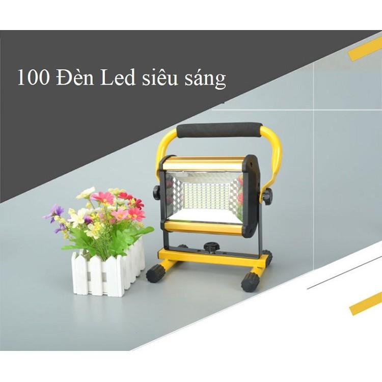 Đèn led siêu sáng sạc điện, tích điện w808 - Đèn led 100w