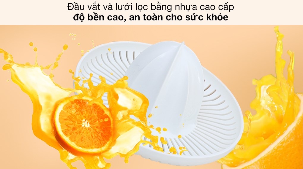 Máy vắt cam Philips HR2738/00 công suất 25W, bảo hành 24 tháng chính hãng - Hàng chính hãng