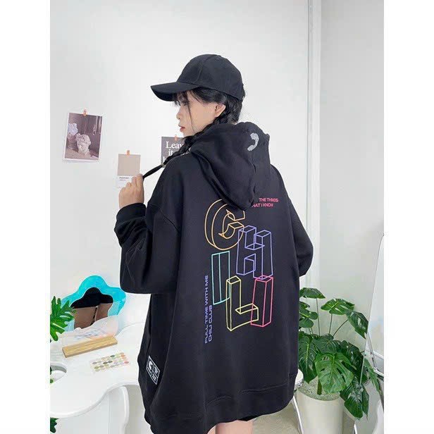 Áo Hoodie ENTIRE CHILICLUB in nổi nón rộng 2 lớp vải chính from rộng vải dày mịn chống nắng tốt, áo khoác hoodie cặp đôi