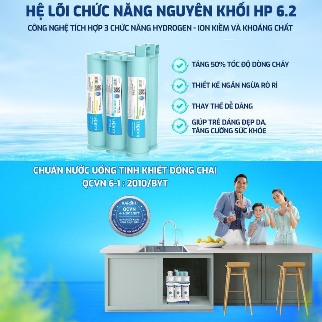Máy Lọc Nước Để Gầm KAROFI KAQ-U95 PRO, 10 Lõi Cao Cấp, Vòi Led Điện Tử, Kết Nối Wifi, hàng chính hãng