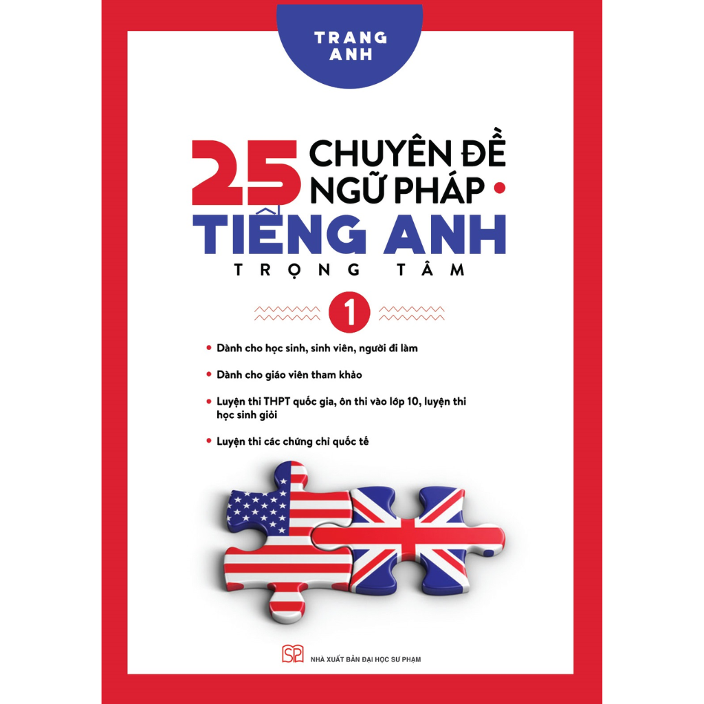 Combo 25 Chuyên đề ngữ pháp tiếng anh trọng tâm ( trọn bộ tập 1+2 )