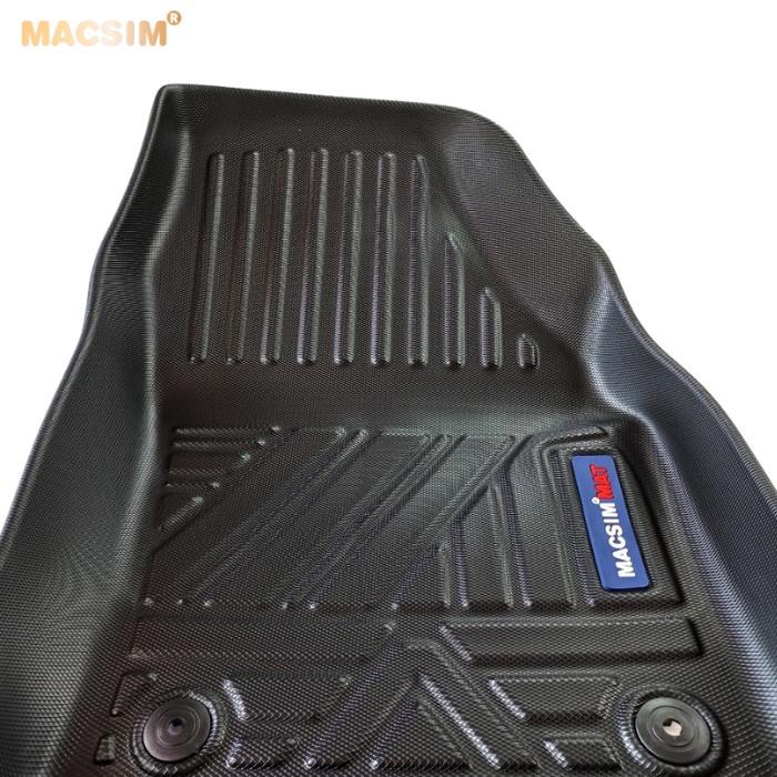 Thảm lót sàn xe ô tô Volkswagen T cross qd 2021-2022 Nhãn hiệu Macsim chất liệu nhựa TPV cao cấp màu đen