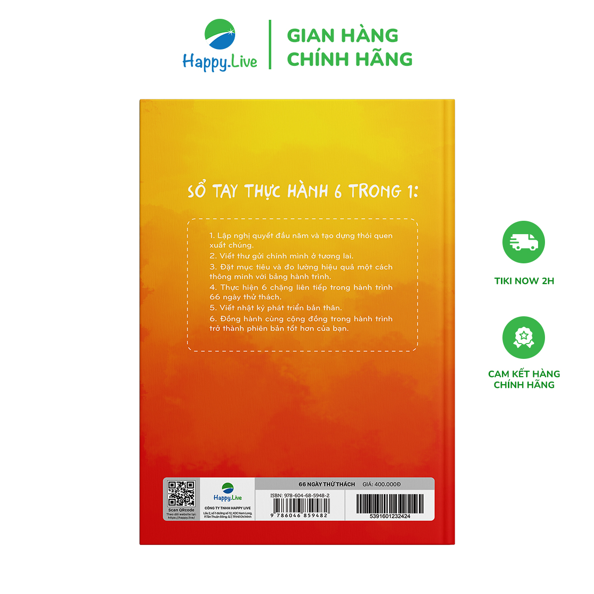 Sổ tay thực hành 6×66 Ngày Thử Thách