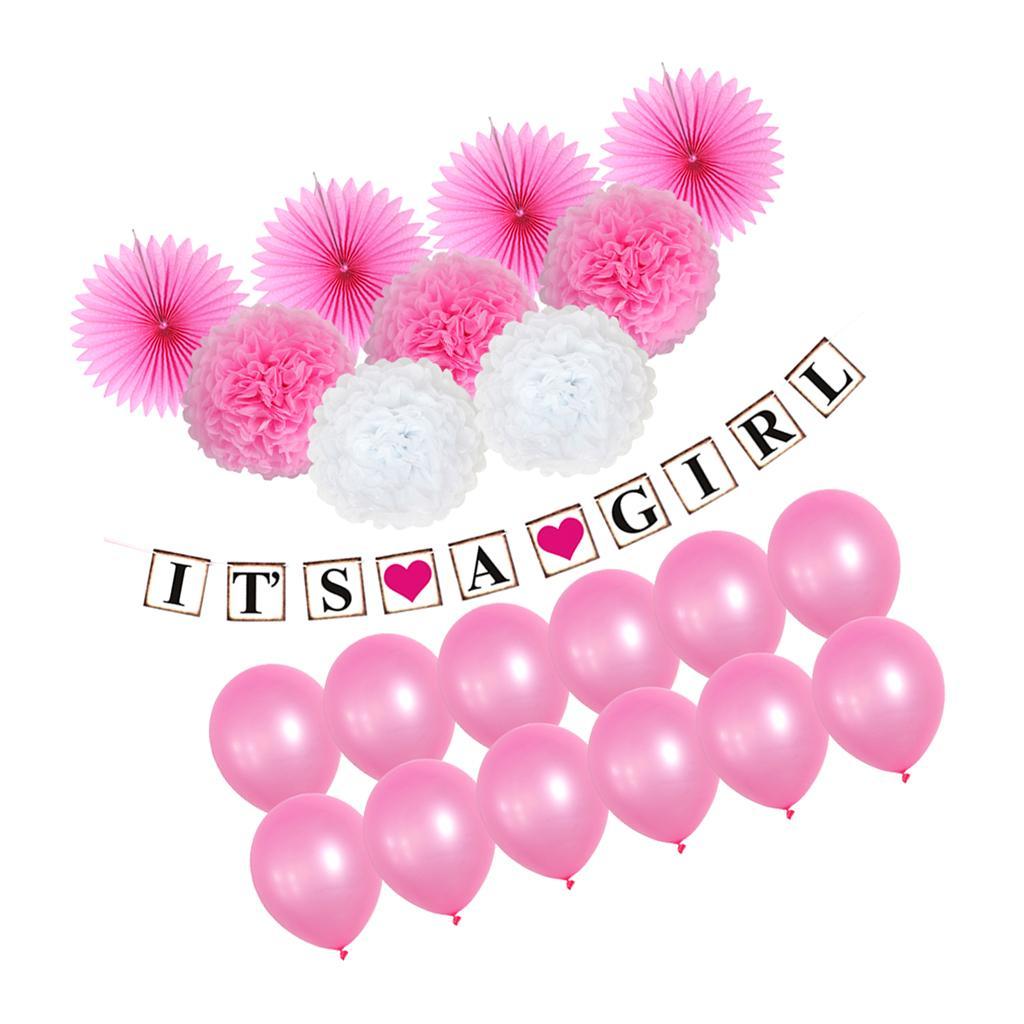 Baby Shower Decoration Garland Balloons Hanging Swirl Kids Adult Party Decor