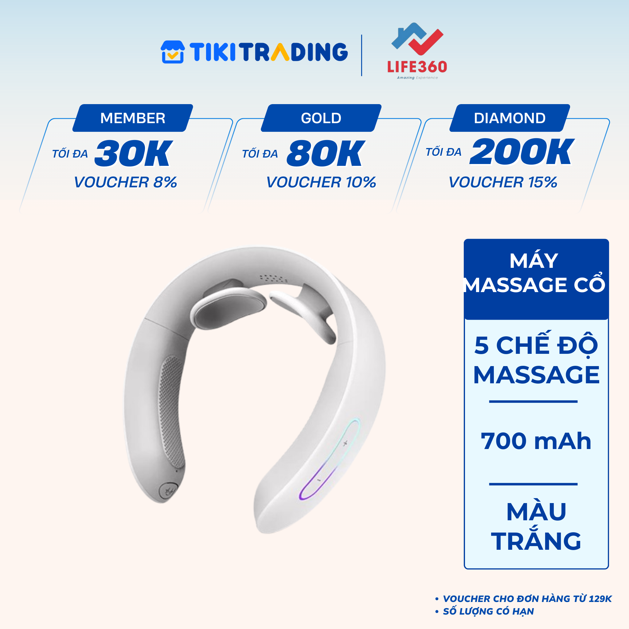 Máy Massage Cổ Thông Minh Life360 MSC-AL22, Giảm Nhanh Cơn Đau, Quà Tặng Ý Nghĩa – Hang Chinh Hang
