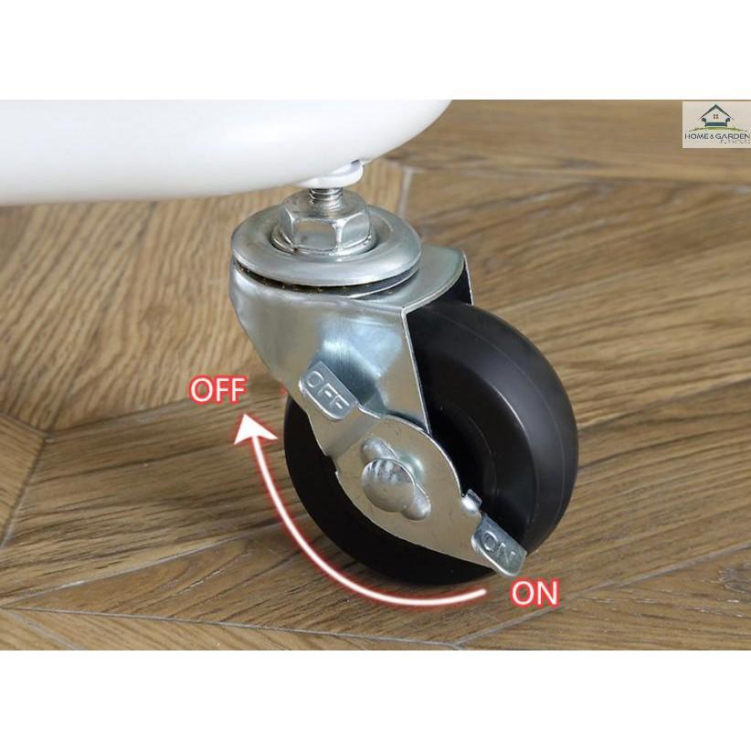 Kệ để đồ 3 tầng có bánh xe - Skylife