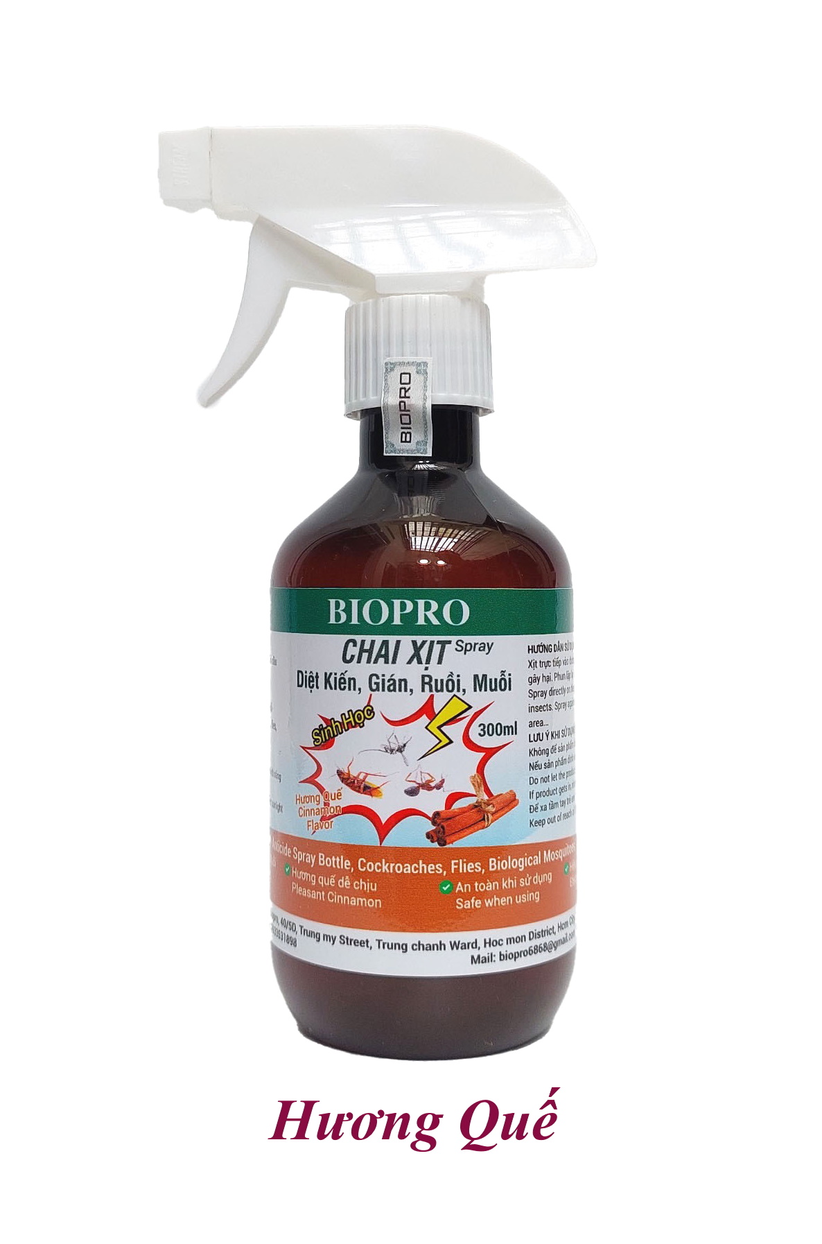 Thuốc xịt sinh học Diệt kiến Diệt gián Diệt ruồi Diệt muỗi Biopro Hương quế dịu nhẹ, an toàn, hiệu quả dài lâu