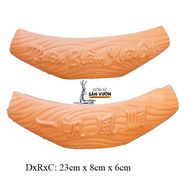 Chậu trồng cây gốm đất nung hình CHIẾC THUYỀN