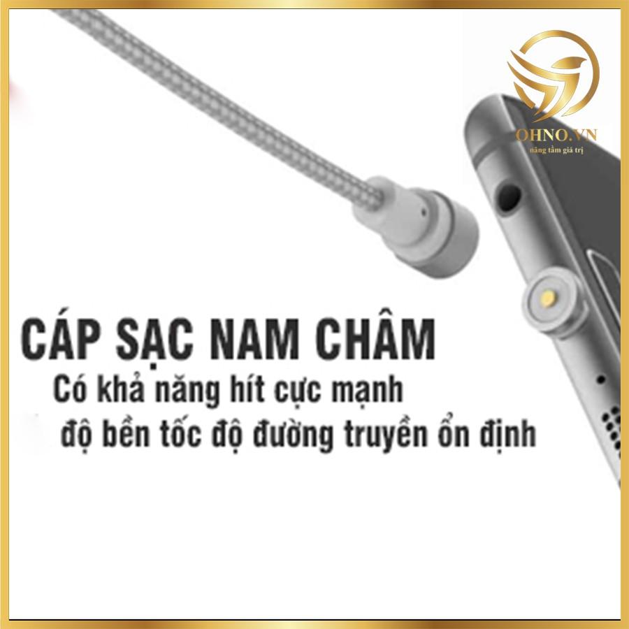 Cáp Sạc Từ Hít Nam Châm Dây Dù 3in1