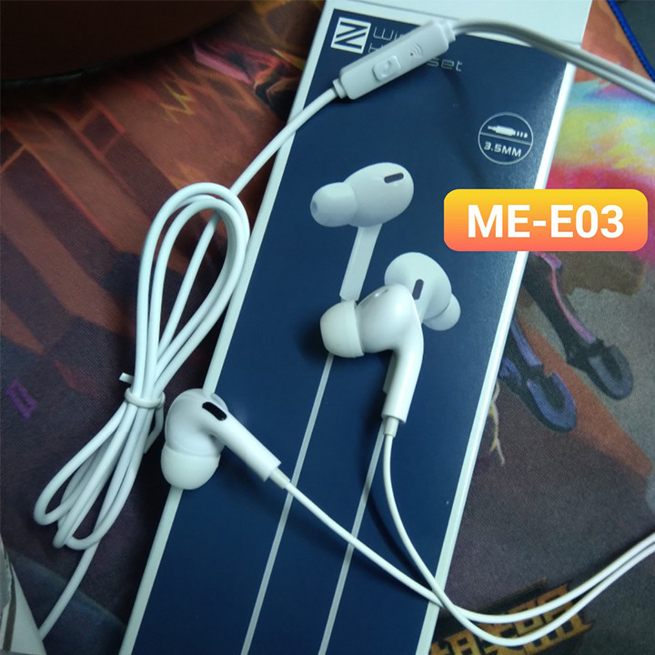 Tai nghe nhét tai ZUZG ME-E03 tích hợp micro đàm thoại - Hàng nhập khẩu