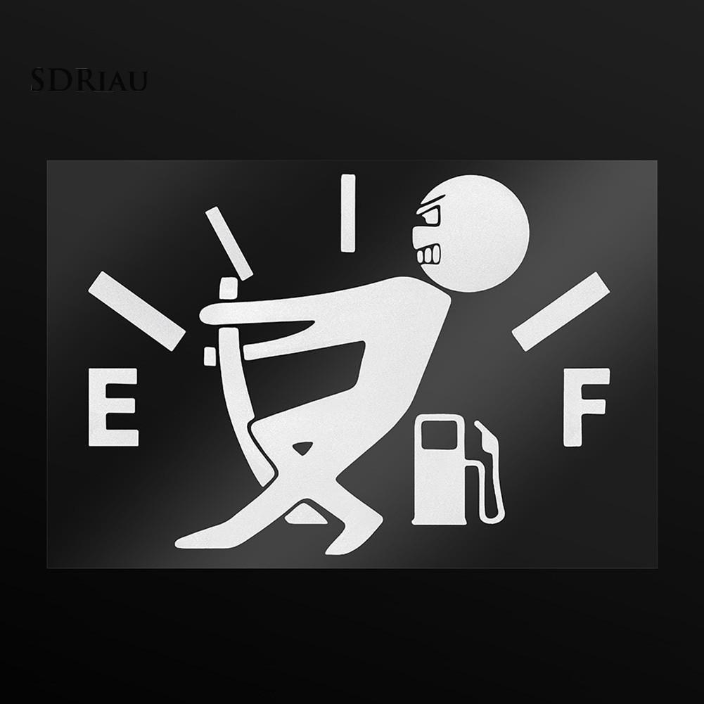 Decal dán trang trí hình bình chứa nhiên liệu cho xe hơi