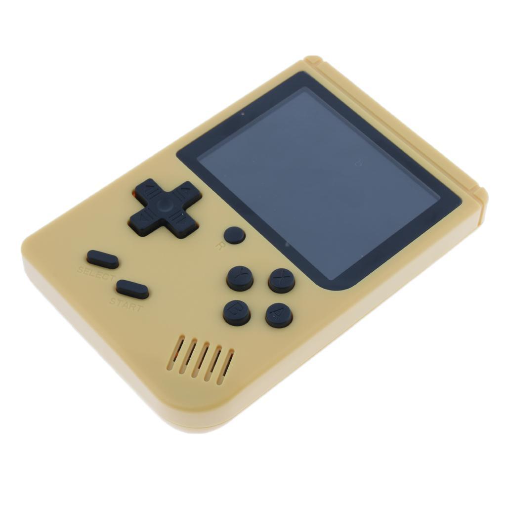 Handheld Game Console, 3 Inch 168 Games Retro FC Game Player Classic Game Console with 1 USB Charge, Birthday Presents Gift for Children Yellow