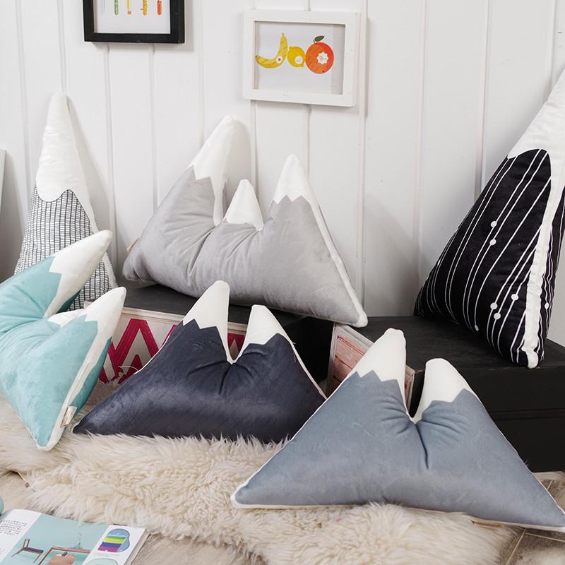 Thời Trang Đáng Yêu Đỉnh Núi Hình Vỏ Gối Đệm Giường Trang Trí Bình Tĩnh Ngủ Búp Bê Sang Trọng Đồ Chơi Bắc Âu Trẻ Em Trang Trí Phòng Hình P
