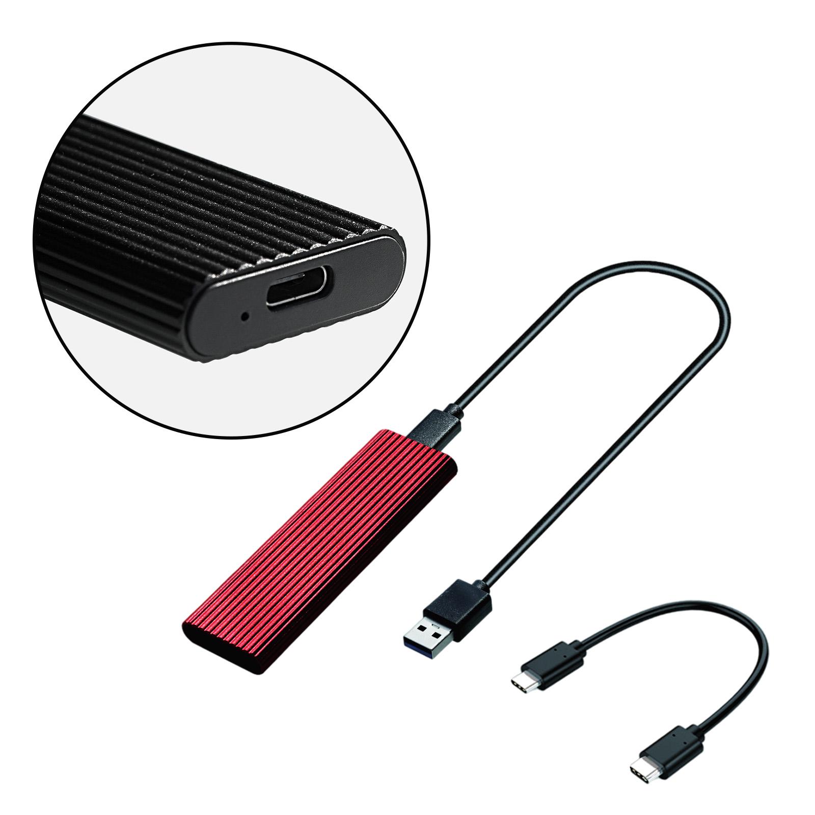 External M.2 NVME to USB 3.1 Enclosure Adapter, M.2 SSD Case with Type-C for 2230 2242 2260 NVMe SSD Content Designers 2TB