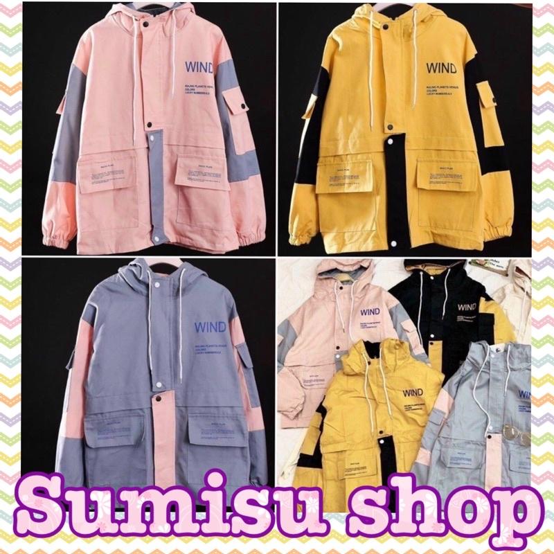 Áo khoác kaki nam nữ phối 2 màu Wind Ma1187 sumisu shop
