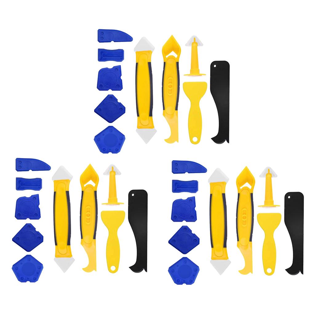 3 sets Scraper Caulking Sealant Finishing Smoothing Cleaning Kit Tool Set