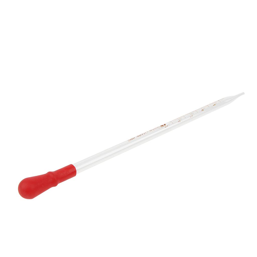 1ml Glass Graduated Pipettes Dropper Laboratory Dropping Pipet with Measurements