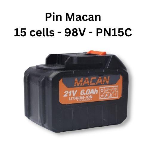 Pin 15 cell Macan -21V-6P-chân pin phổ thông