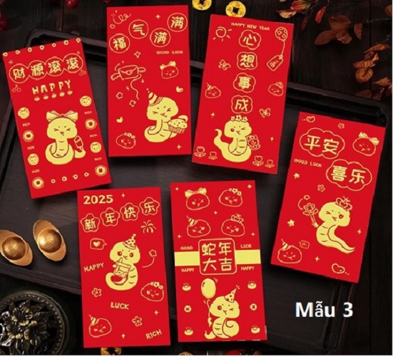 Bao Lì xì Tết 6 cái trong 1 bịch